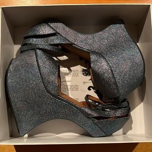 Jeffrey Campbell Blue Mermaid Str8up Shoes